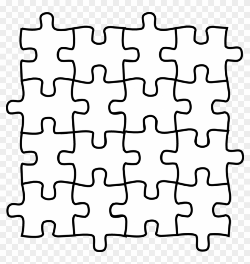 Puzzle Pieces Coloring Pages Puzzle Coloring Pages - Black And White Puzzle Pieces Clip Art #511444