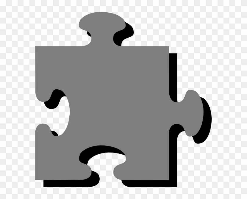 Grey N Black Puzzle Clip Art At Clker - Clip Art #511456