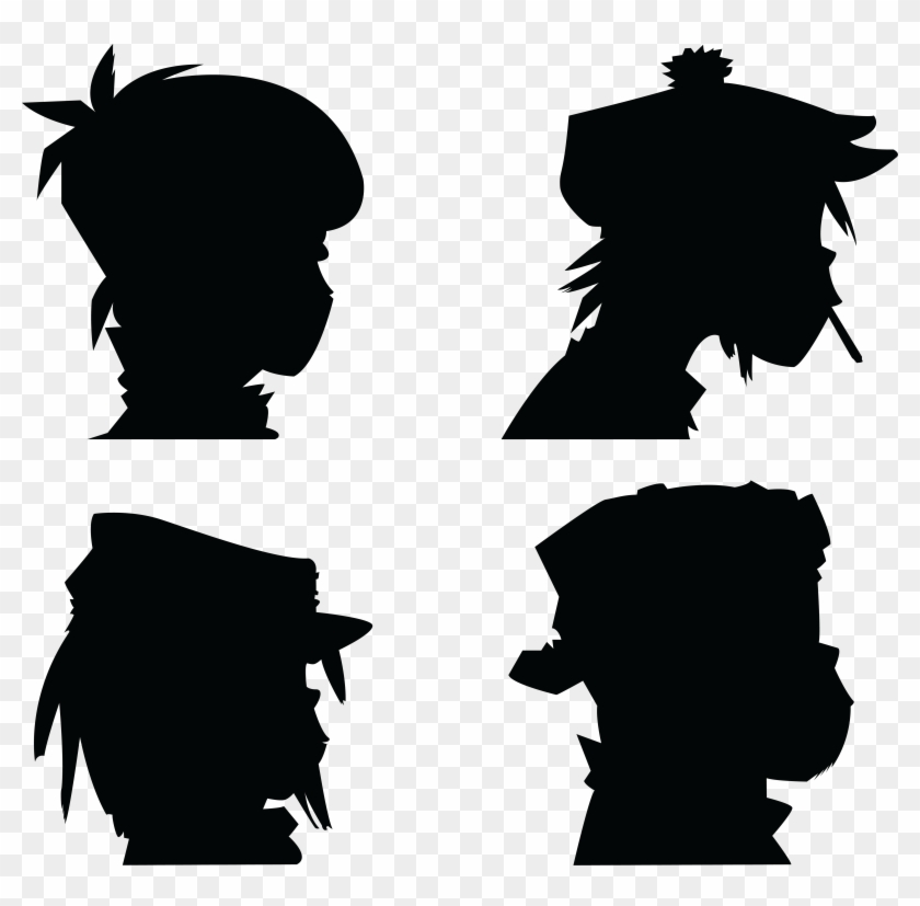 I Was Bored, So I Made A Vector - Gorillaz Demon Days Black And White #511475