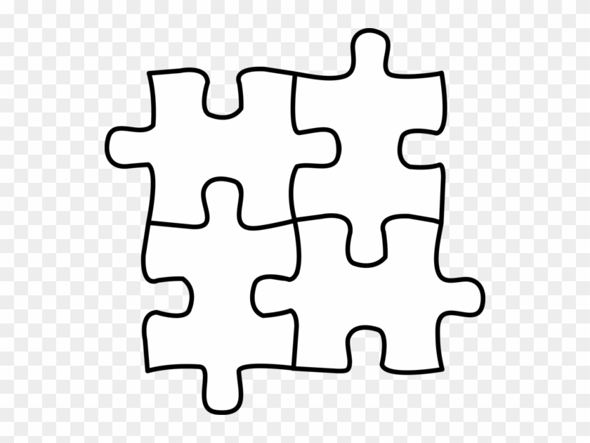 Puzzle Clip Art - Puzzle Pieces Icon White #511499