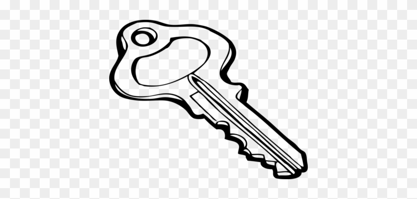 Coloring Trend Thumbnail Size Skeleton Key Clip Art - Key Outline #511504