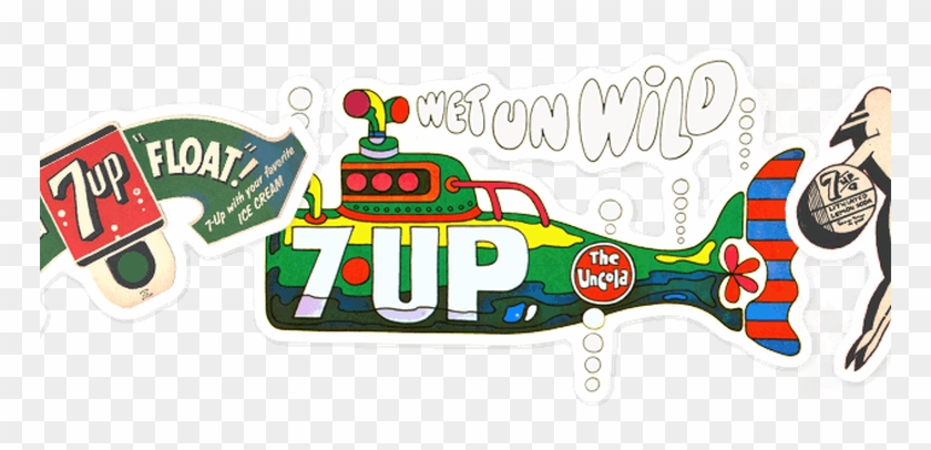 7-up Wet And Wild Submarine Ad Fine Art Print #511513