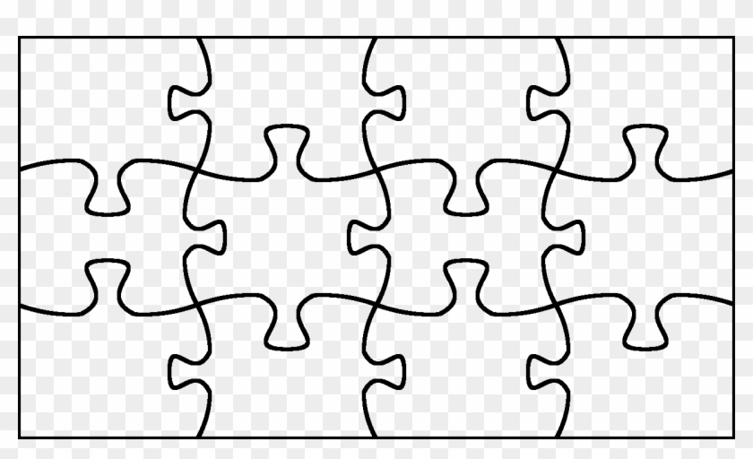 Drag The Pieces Into Place - Outline Of A Puzzle #511554