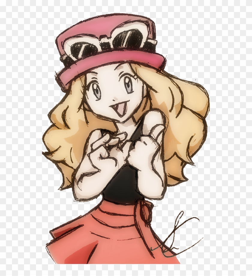 Ash's New Companion [pokemon X And Y] By Sidselc - Serena Pokemon X And Y Drawings #511644
