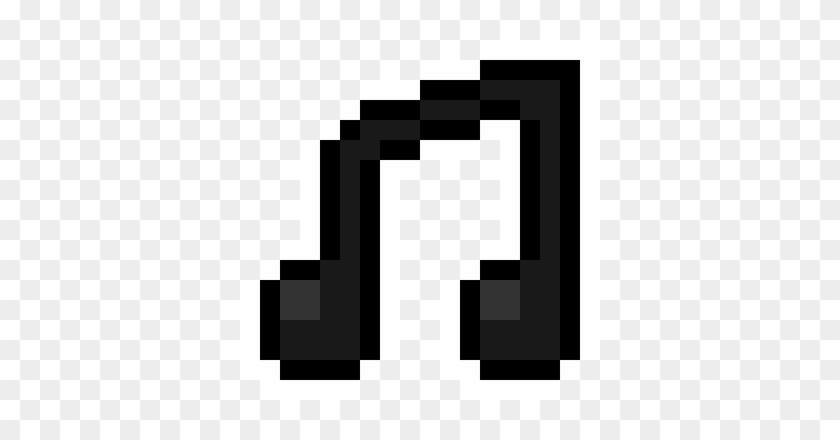 music note pixel art on grid Pixel art note de musique - Pixel Art Grid