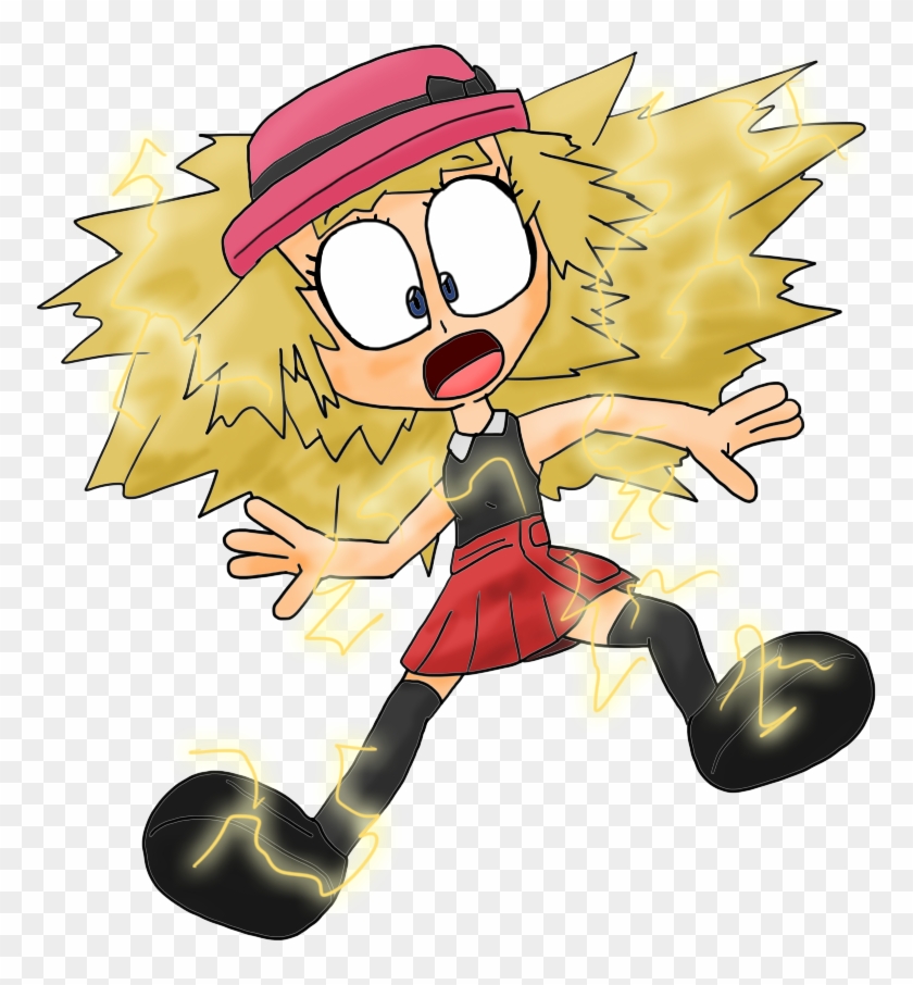 Serena Electroshocked By Juacoproductionsarts - Pokemon Dawn Swirly Eyes #511741