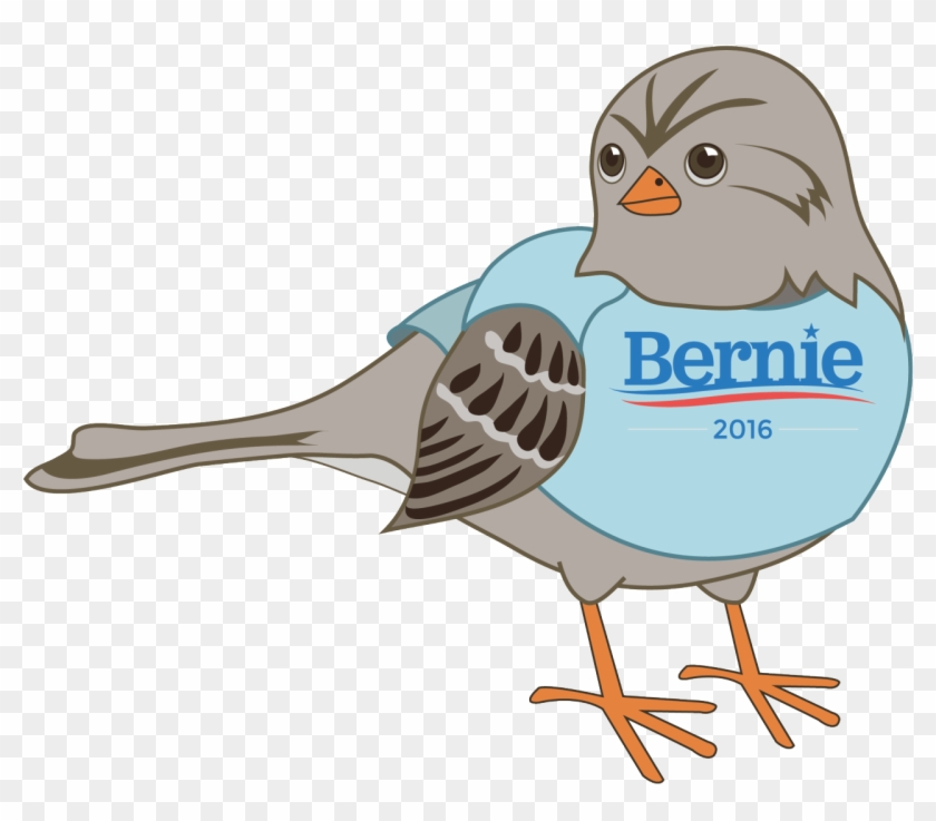 Illustrations Bernie2016 Bernie Sanders Bird Bernie - Bernie Sanders Presidential Logo Button - 2.25" 2016 #511937