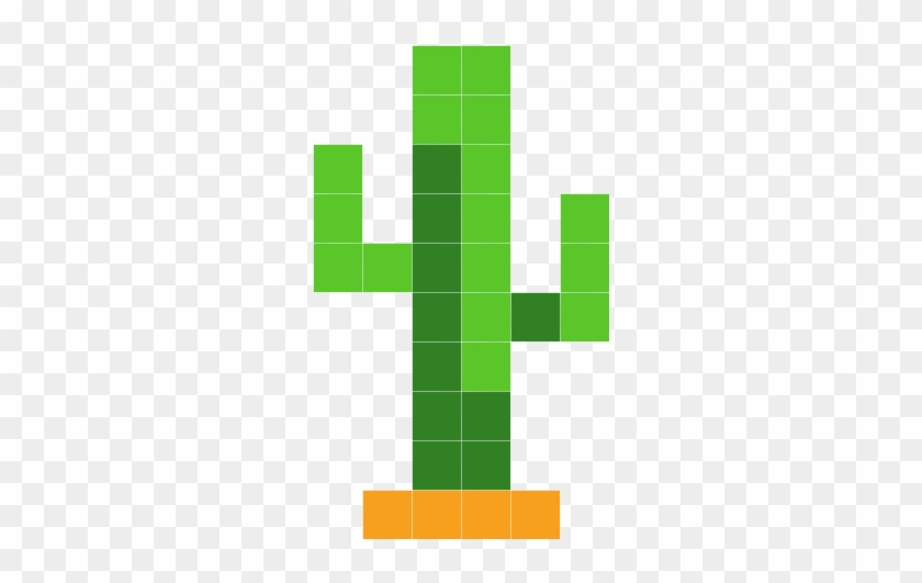 Little Cactus - Minecraft Pixel Art Cactus #512005