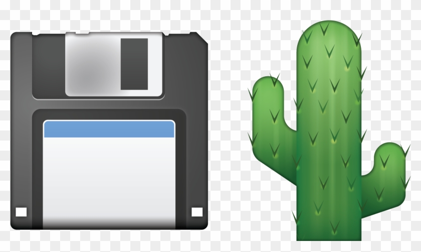 "disk Cactus" - Floppy Disk Emoji Png #512034