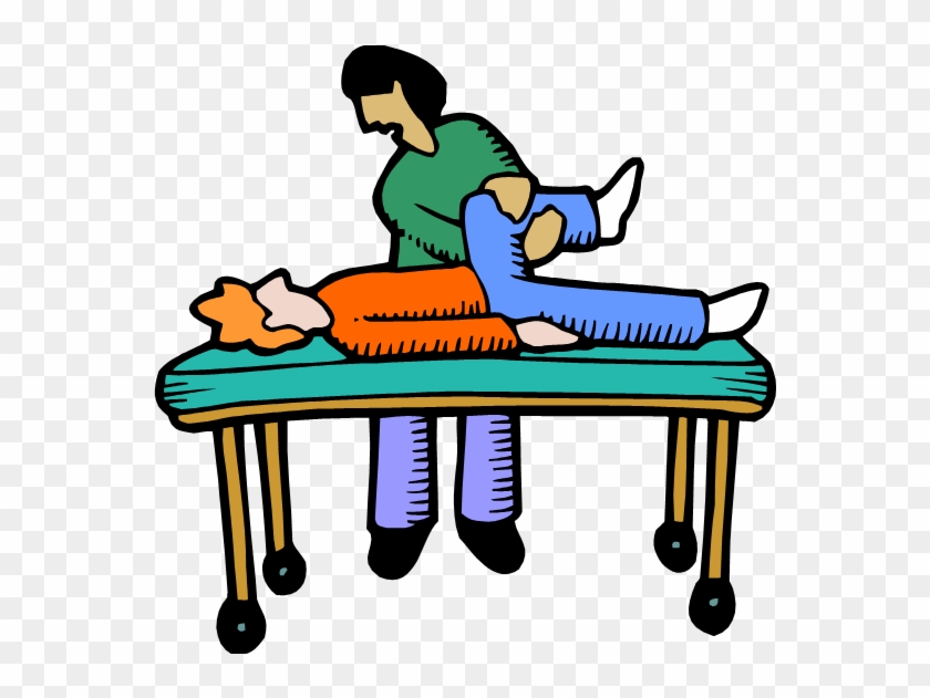 Phyiscal Therapist Working With A Patient - Physical Therapy Cartoon #512045