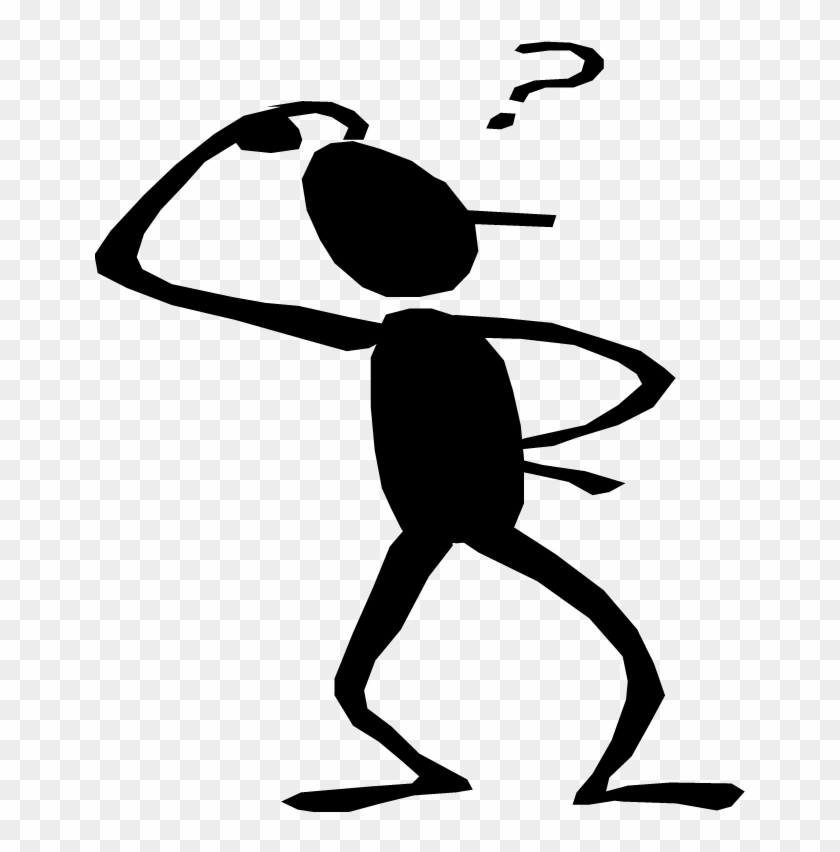 Cartoon Character Scratching His Head - Don T Know Stick Figure #512144