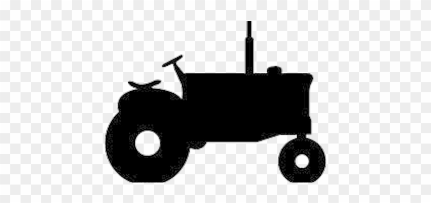 Rusty Farm Tractor Shape - Tractor Silhouette Clip Art #512196