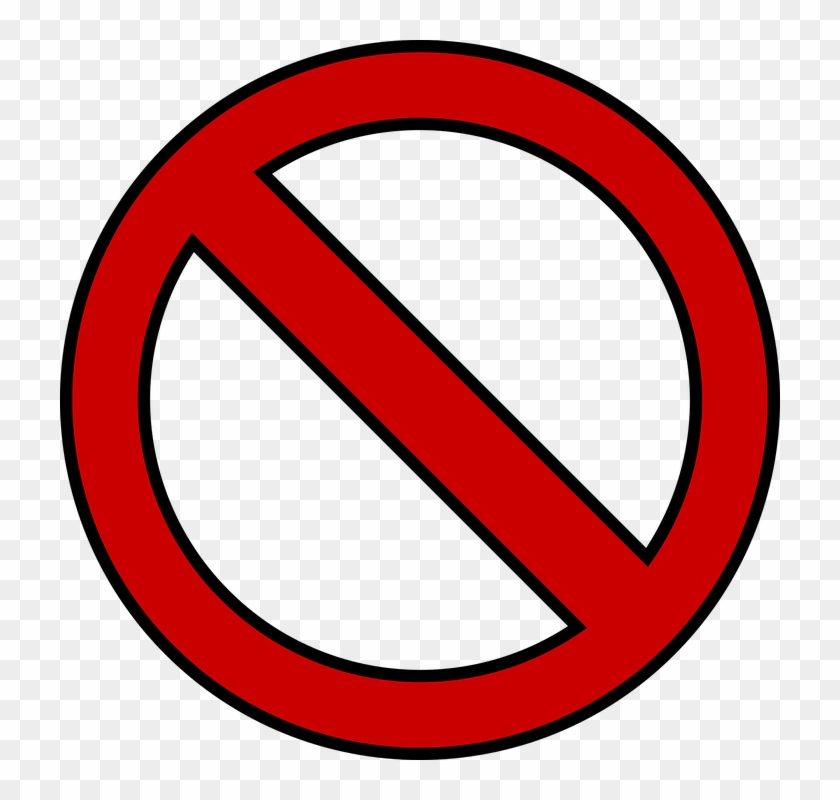 Ban Pixabay - Prohibitory Sign #512357