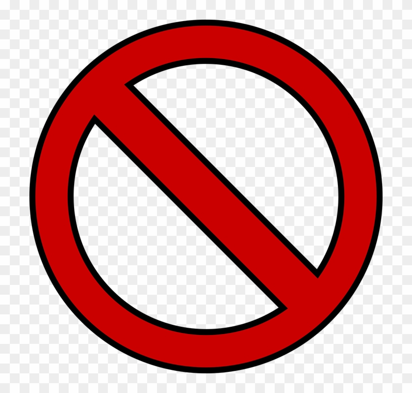 Ban Pixabay - Prohibitory Sign #512357