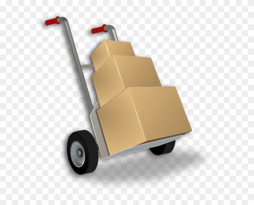 Hand Truck Clip Art #512406