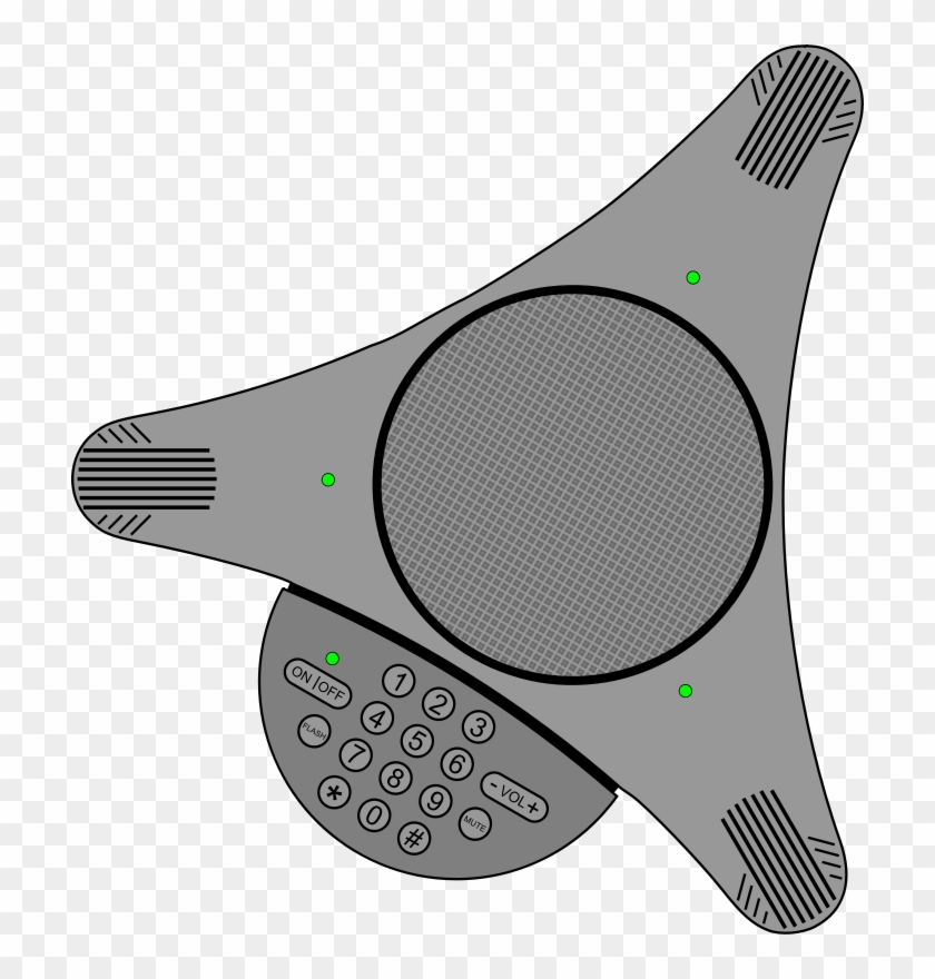 Vector Graphics Of Conference Office Phone - Polycom Clipart #512484