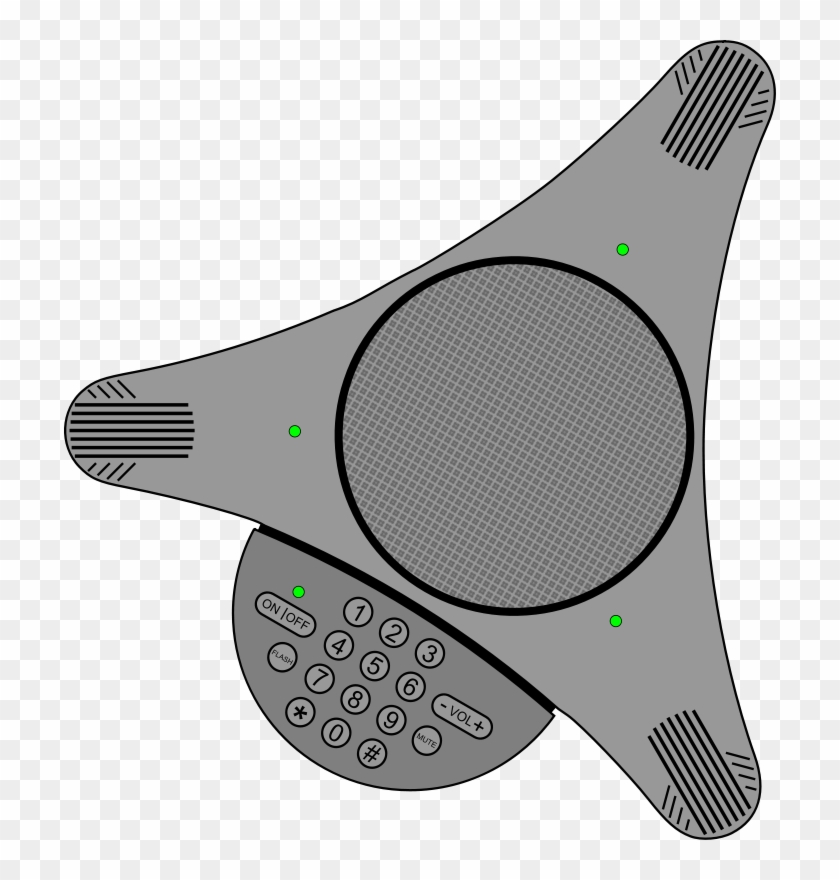 Vector Graphics Of Conference Office Phone - Polycom Clipart - Free
