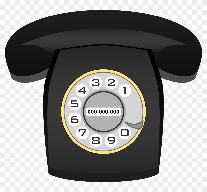 Phone Clipart Classic - Rotary Phone Png #512502