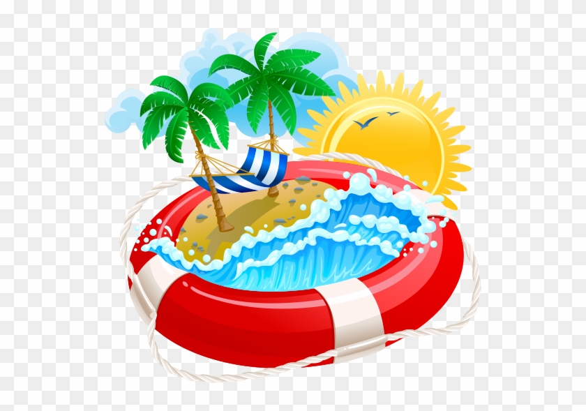 Summer Vacation Cartoon Clip Art - Summer Vacation Cartoon Clip Art #512647