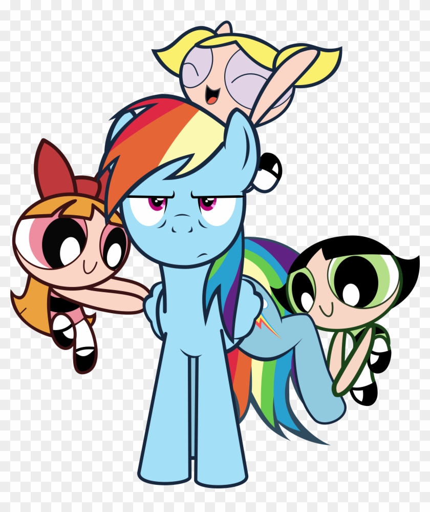 Rainbow Dash Twilight Sparkle Pinkie Pie Rarity Mammal - Rainbow Dash And Powerpuff Girls #512718