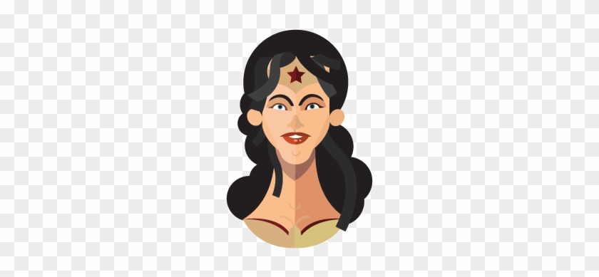 Wonder Woman - Superhero Flat Illustration #513160
