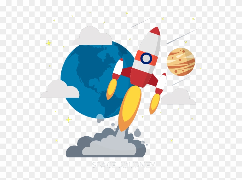 Rocket Flat Design Illustration - Rocket Flat Design Illustration #513190