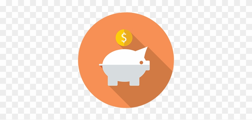 A Flat Design Of A Piggy Bank To Represent Low Cost - Angel Tube Station #513411