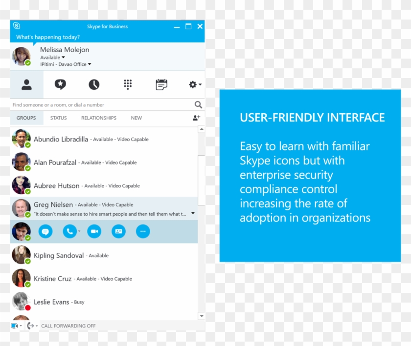 Skype For Business Provides A Similar Look And Feel - Screenshot #513554