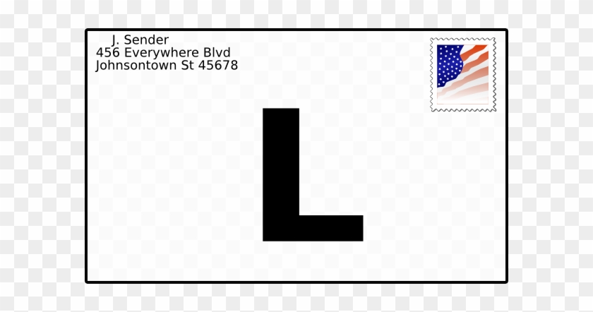 Letter-l Clip Art At Clker - Does The Address Go On A Letter #513604