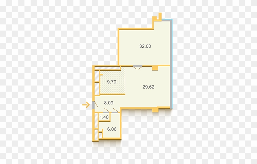 Планировки 2-комнатных Квартир Жк Артемида - Floor Plan #513821