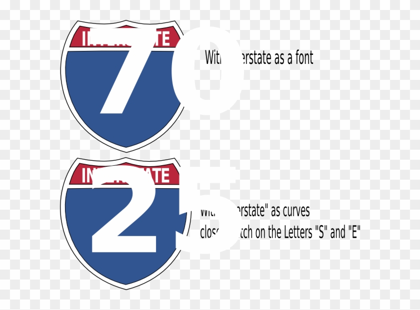 Free Vector Interstate Highway Sign Clip Art - Interstate Highway Signs #513840
