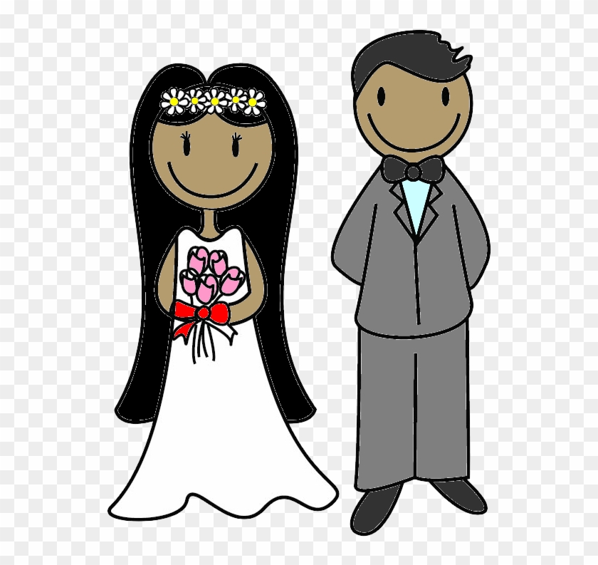 La Boda, El Matrimonio, La Ceremonia, La Recepción, - Noivos Morenos Desenho Png #514113