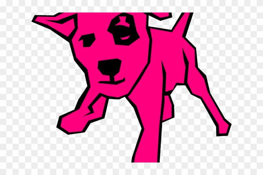 Pink Dog Cliparts - Dog Clip Art #514215