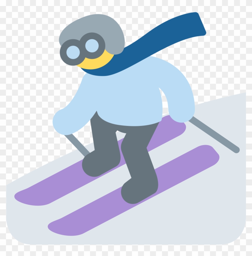 Cartoon Skier - Skiing #514264