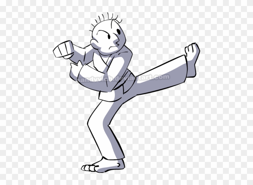 Karate Kick Clipart - Karate Joe Rhythm Heaven #514265