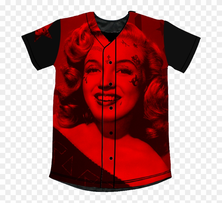 Marilyn Monroe Rvre Mxnrxe Baseball Jersey - Active Shirt #514269