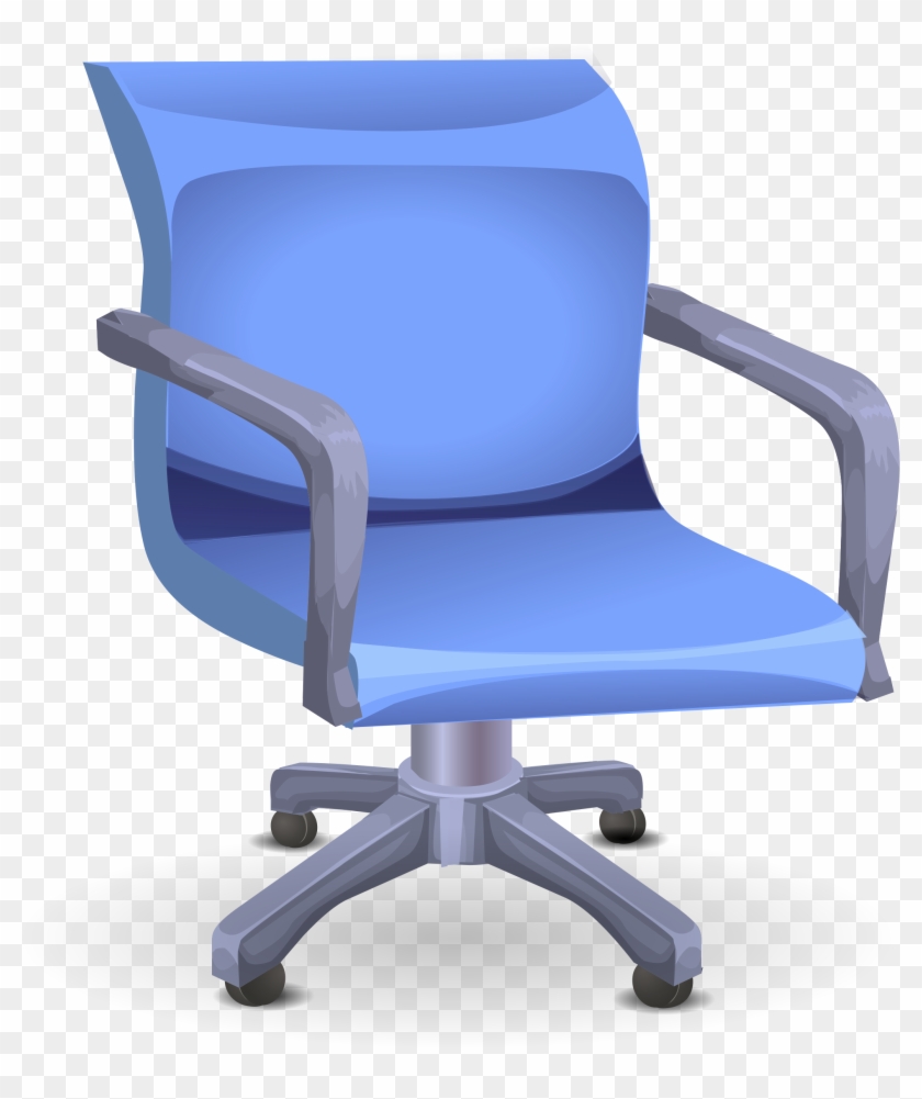 This Free Icons Png Design Of Blue Office Chair - オフィス イス イラスト #514370