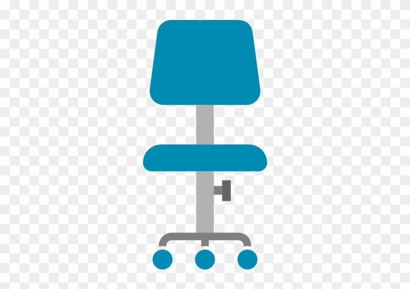 Desk Chair Free Icon - Desk Chair Icon Blue #514380