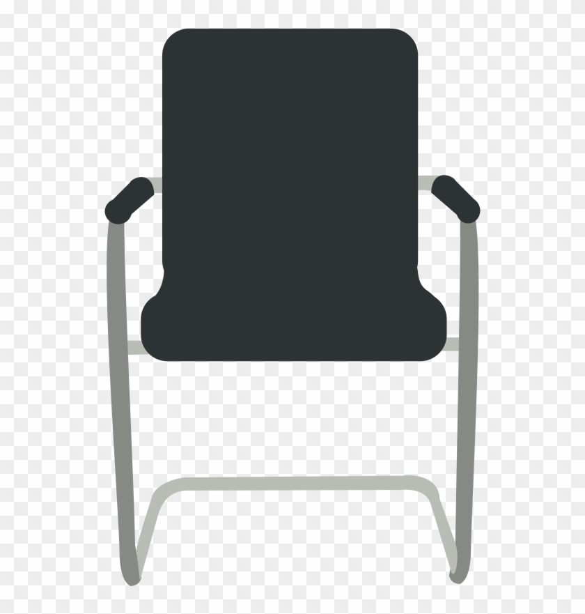 Desk Chair- Black - Chair Vector Png #514426