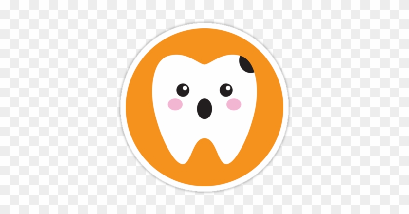 Fun Sticker And Shirts Featuring A Cute, Kawaii Style - Kawaii Tooth Png #514513