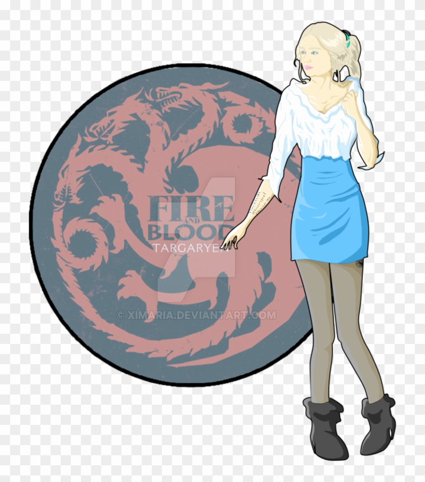 Modern Daenerys Targaryen By Ximaria - Game Of Thrones Pop Socket #514624