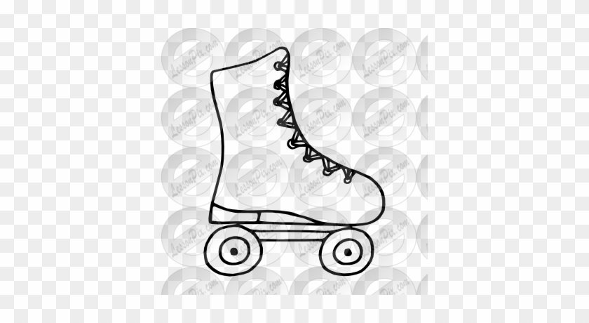 Roller Skate Outline - Roller Skates #514692