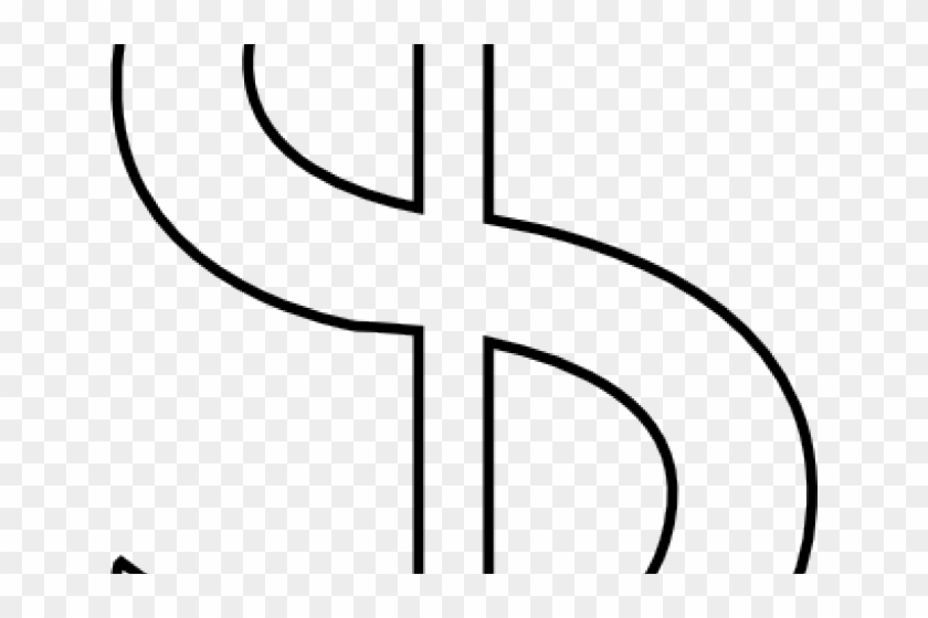 Dollar Sign Outline - Line Art #514765