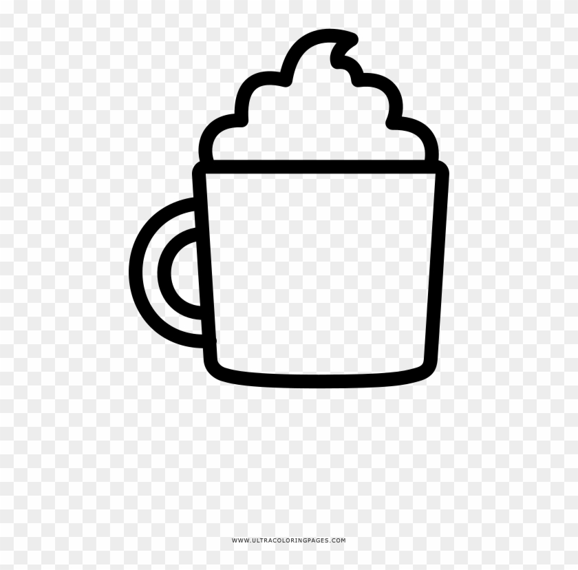 Hot Chocolate Coloring Page - Chocolate Quente Desenho Png #514774