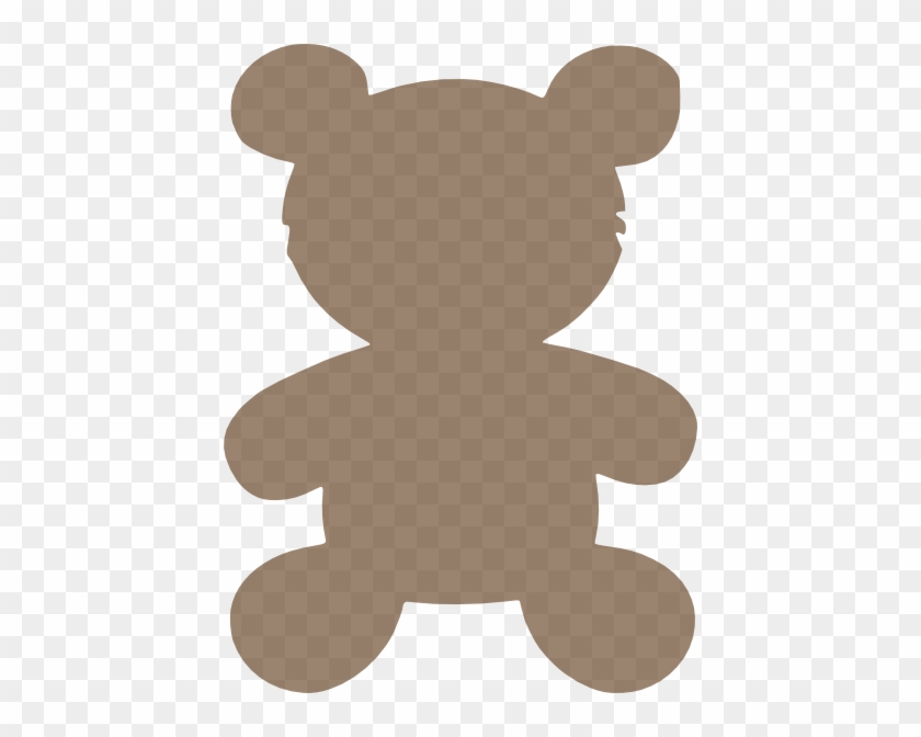 Teddy Bear Head Clipart - Teddy Bear Silhouette Vector Free #514811