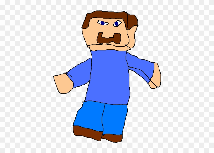 I, Too, Have Recreated My Skin As A Drawing - Minecraft Steve Bad Drawing #514871