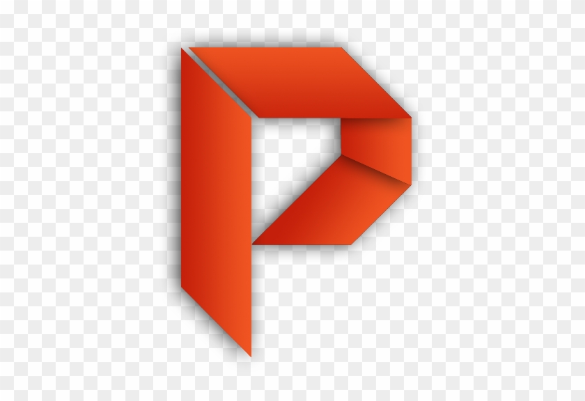 Powerpoint Icon Origami Office - Cool Microsoft Powerpoint Icons #514979