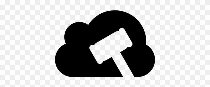 Cloud With Justice Hammer Vector - Hammer #515039