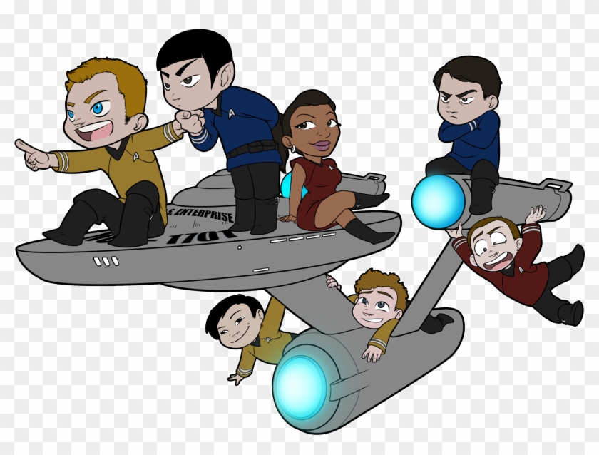 Star Trek Badge Clipart - Star Trek Cartoon Png #515139