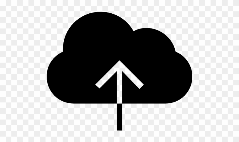 Cloud, Upload, Black, Symbol Icon - Icones Download Png #515147